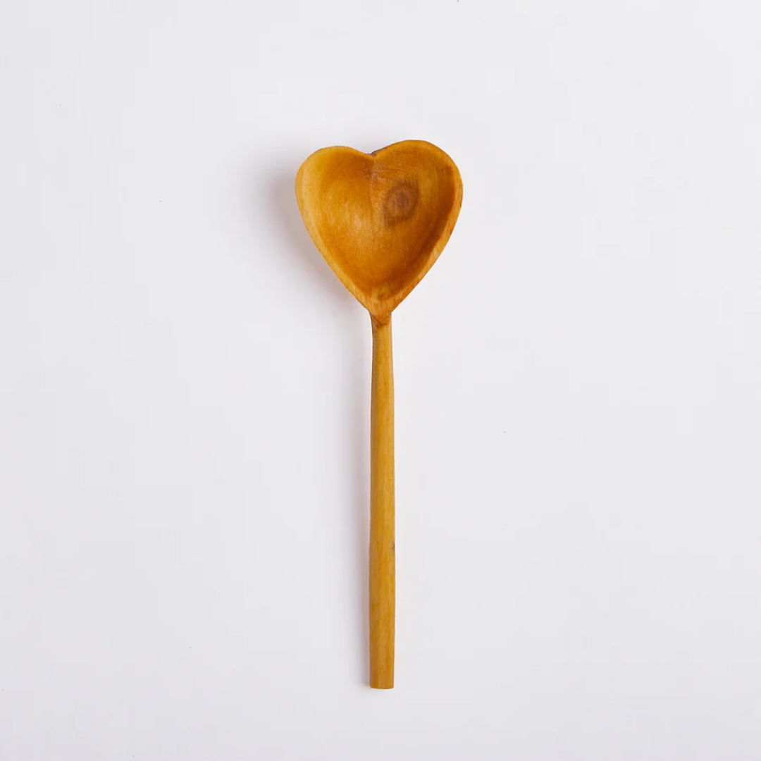 Hand-carved Heart Tea Spoon