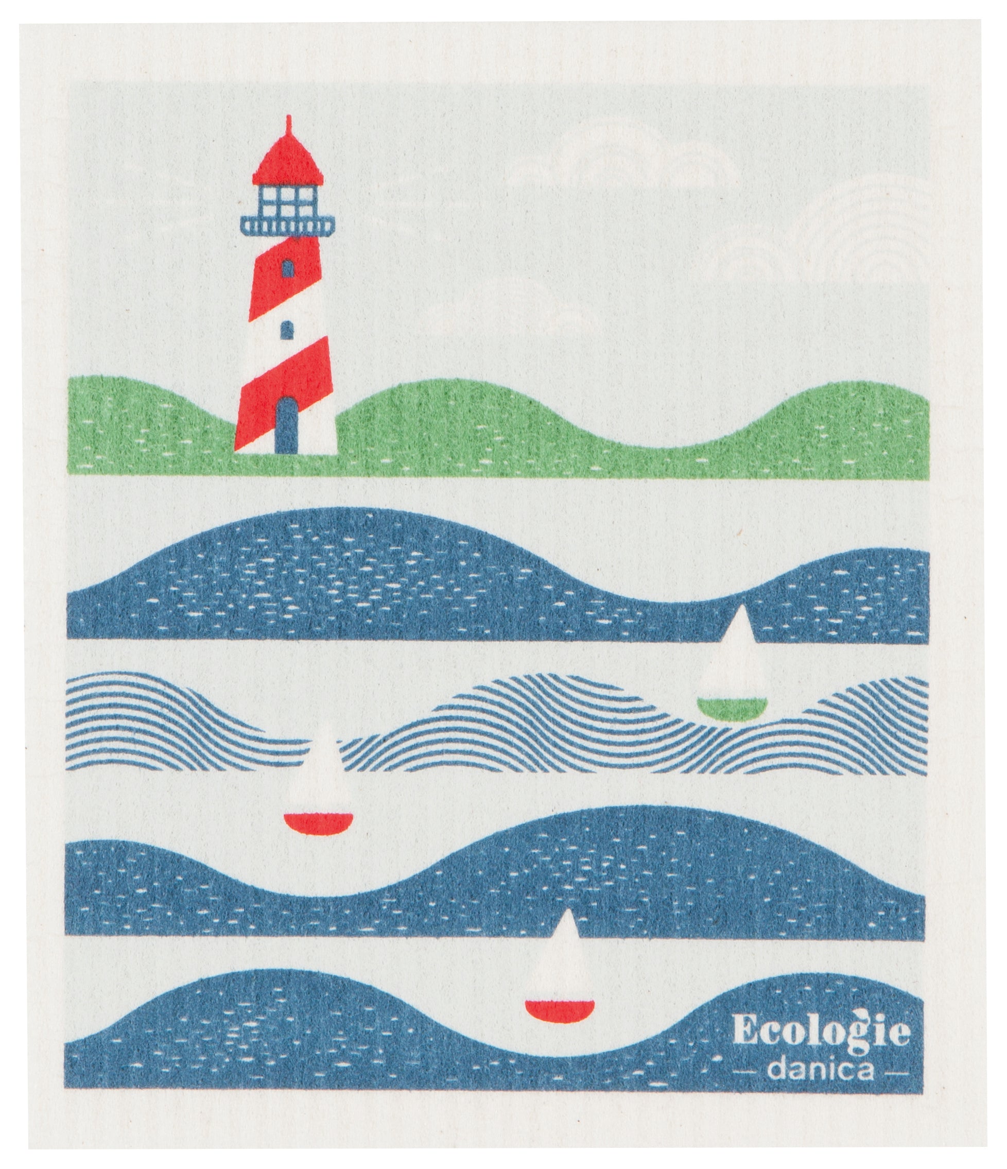 Lighthouse Swedish dishcloth ecologie