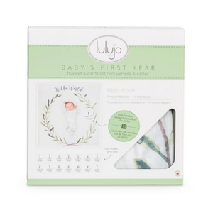 Baby's First Year Blanket and Cards Set