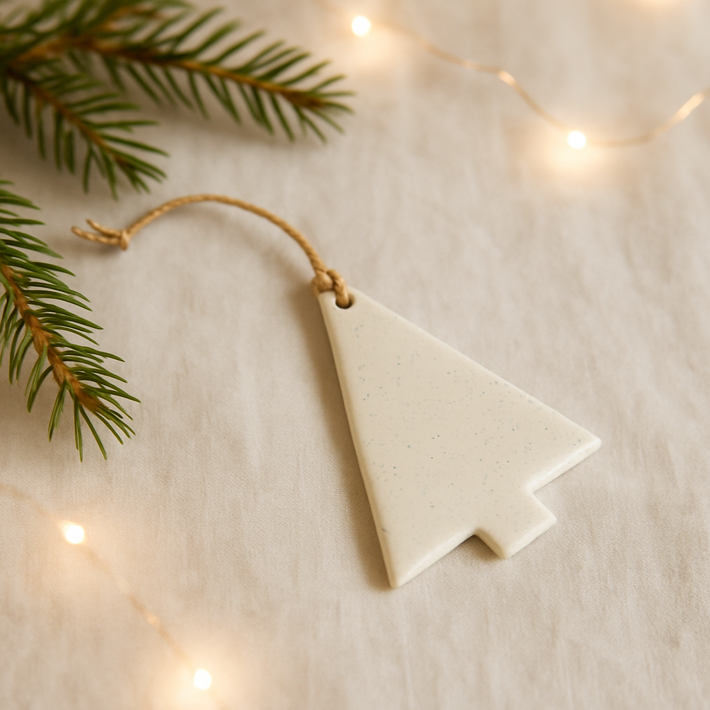 Minimalist Christmas tree ornament