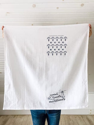 Good Times in the Maritimes Towel The Far Far Away Shop entire towel design