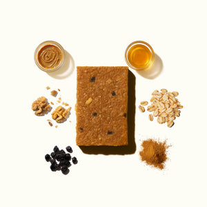 Made with Local blueberry almond butter bar ingredients