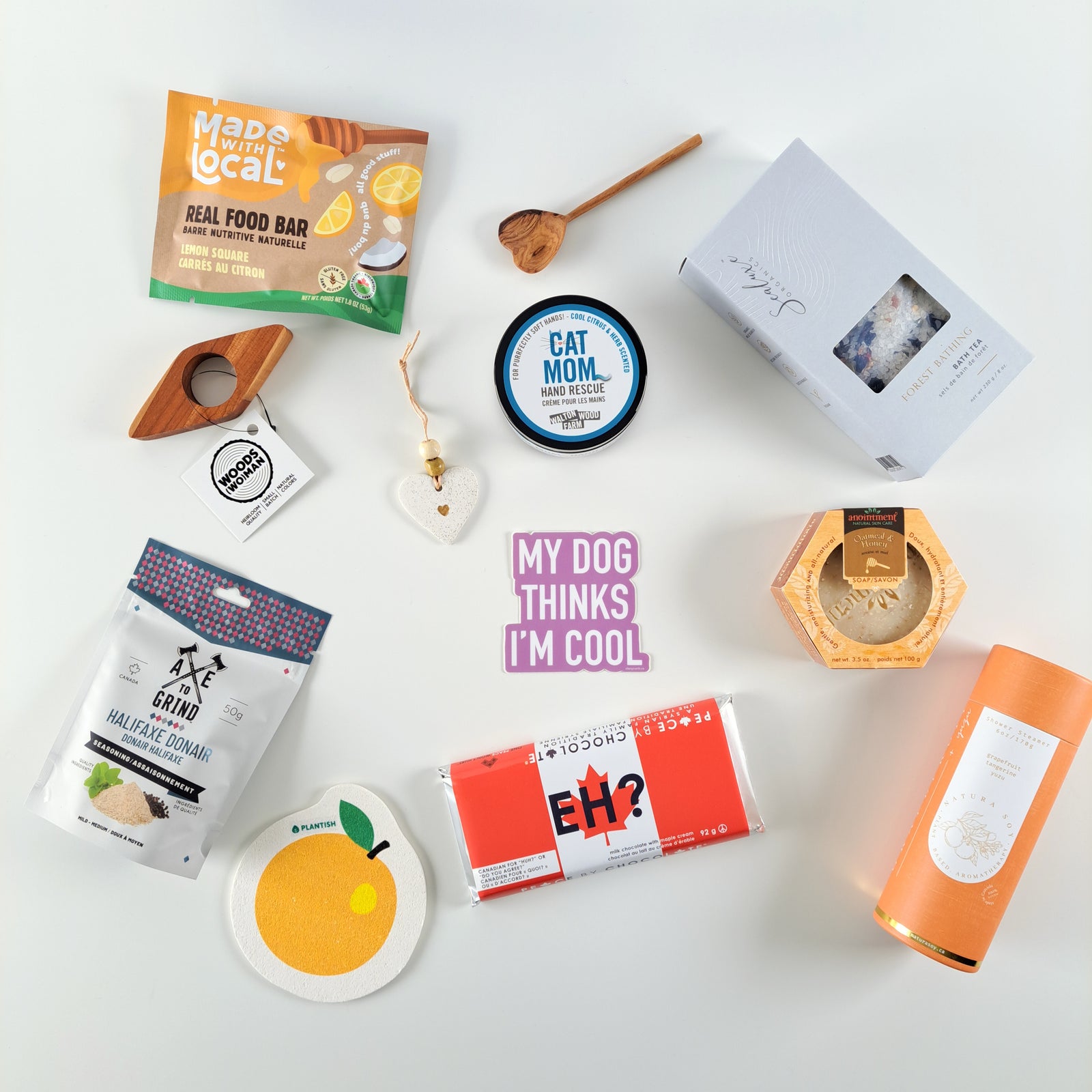 Variety of individual Canadian gifts