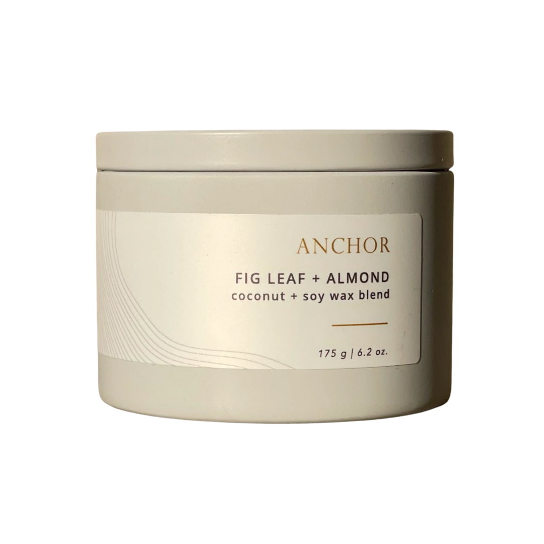 Anchor fig leaf + almond candle