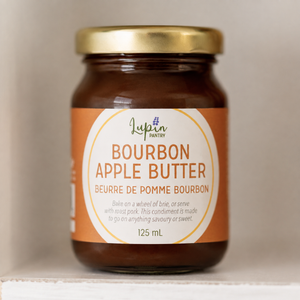 Bourbon Apple Butter Lupin on pantry shelf