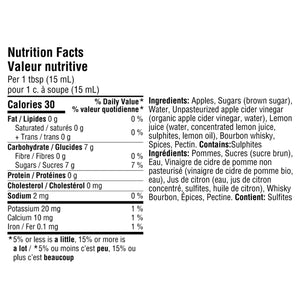Bourbon Apple Butter Lupin nutrition facts