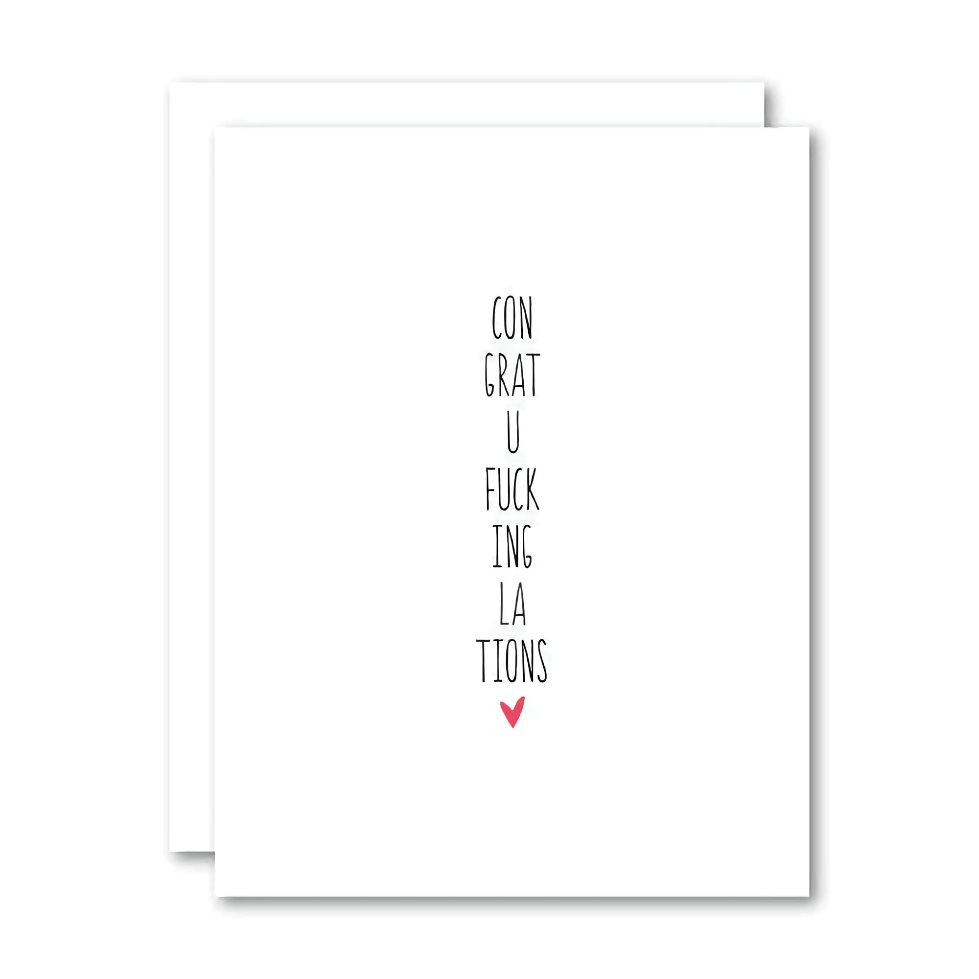 Card - Congratufuckinglations - Cheerfetti Gift Co.