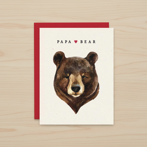 Papa Bear card Pretty by Her on table