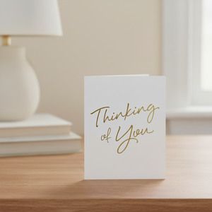 Thinking of You Card Wrinkle and Crease on nightstand