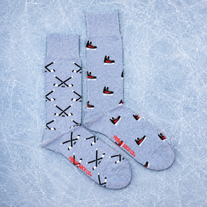 Men's Hockey Socks by Friday Sock Co on ice