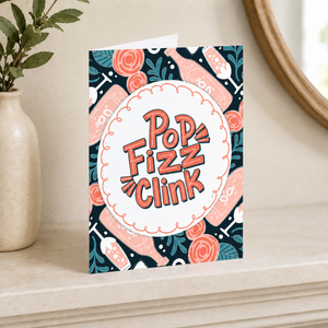 Hello Sweetie Pop Fizz Clink Card on shelf