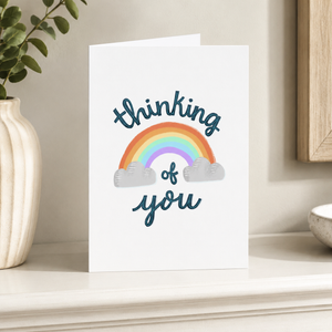 Thinking of You Card Hello Sweetie on mantle