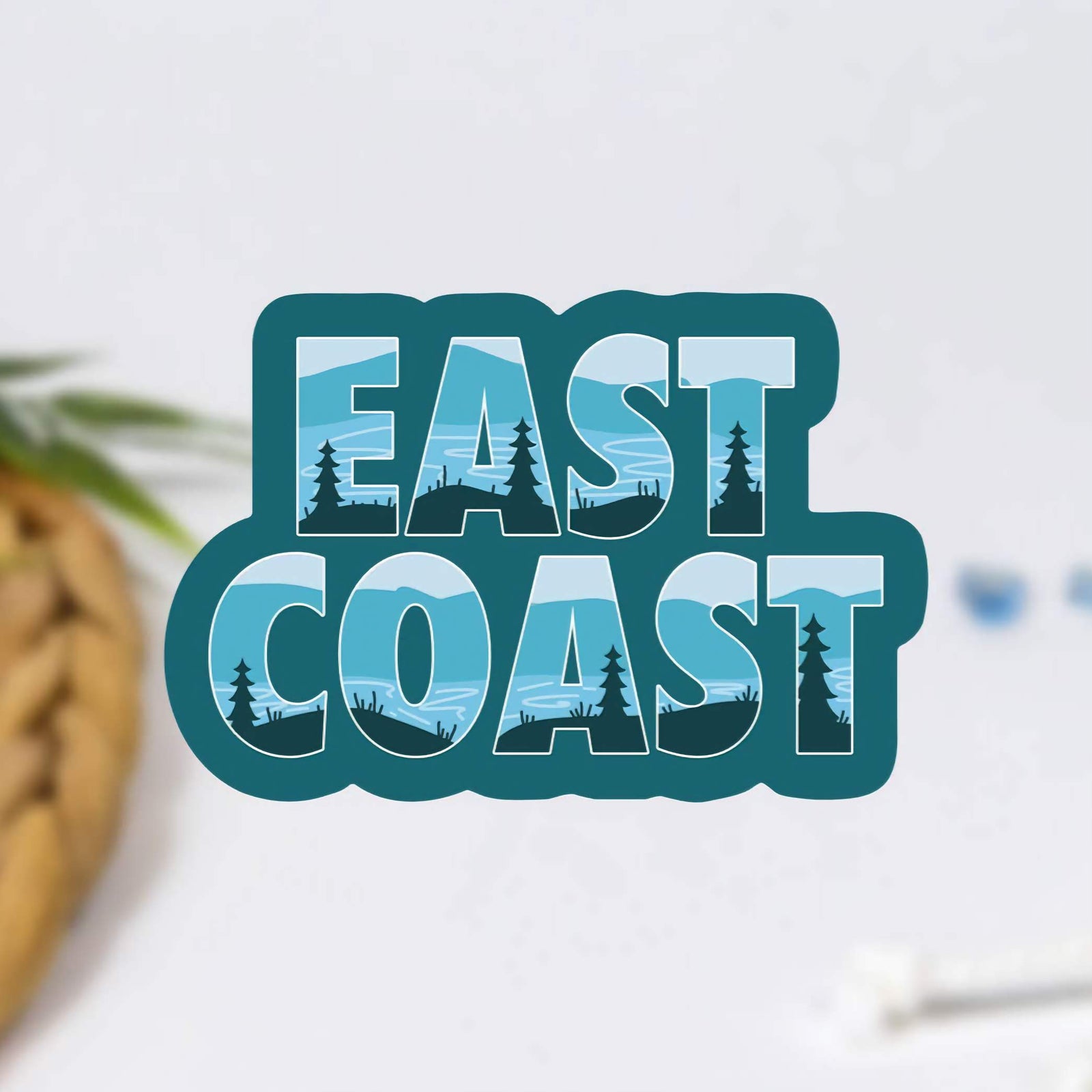 East Coast Waterproof Vinyl Sticker