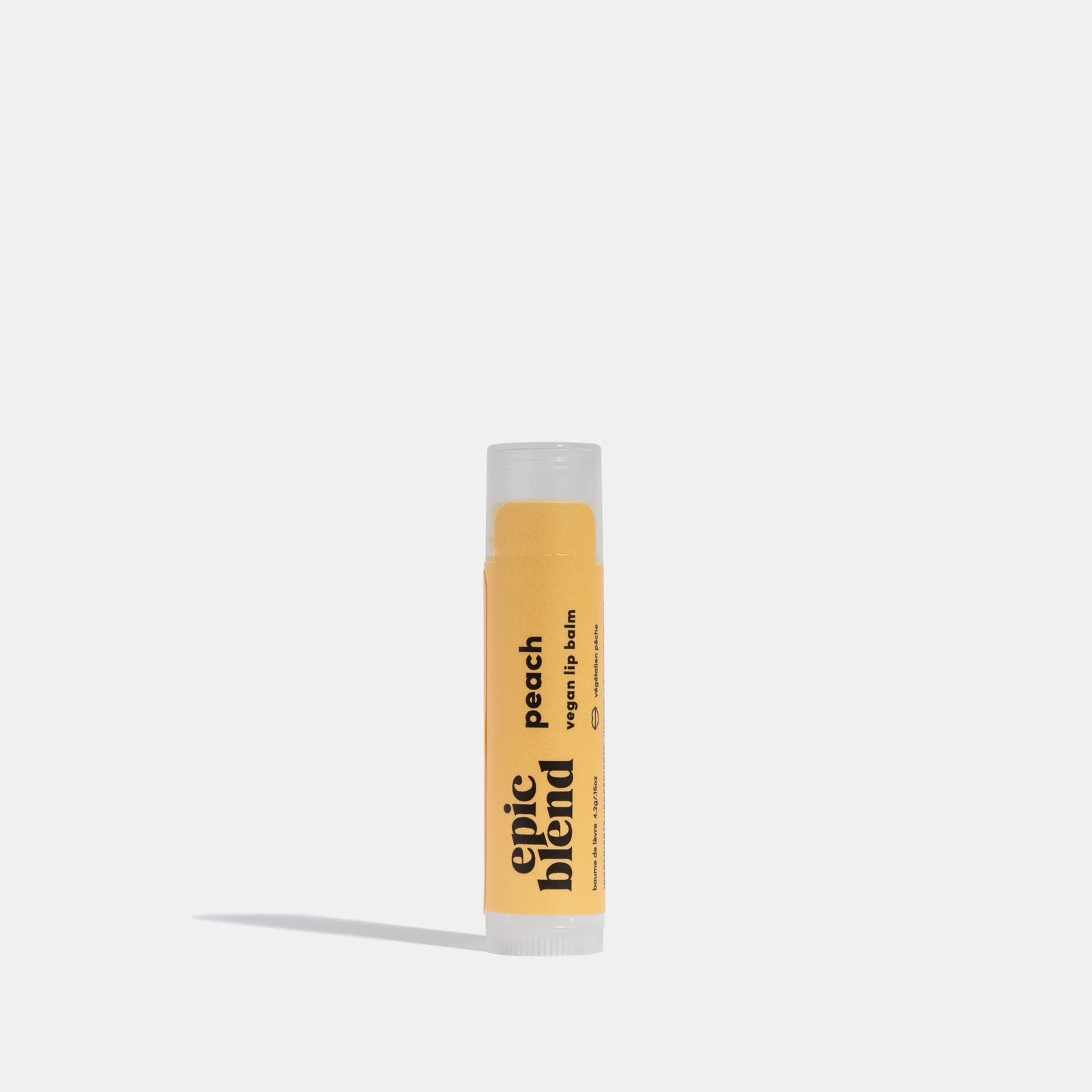 Vegan peach lip balm