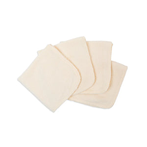 Lulujo organic cotton washcloths folded