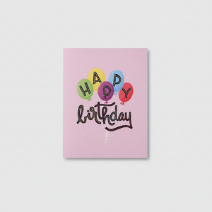 Card - Happy birthday (balloons)