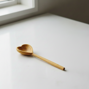 Hand-carved Heart Tea Spoon