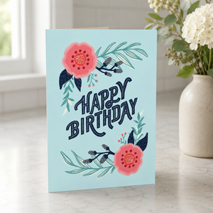 Hello Sweetie Happy Birthday Card on kitchen table