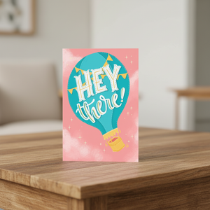 Hey There Card on table