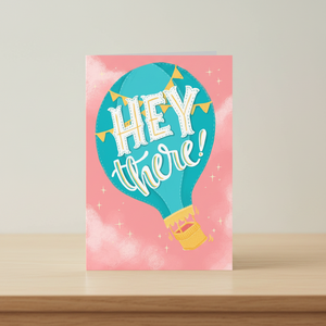 Hey There Card on shelf