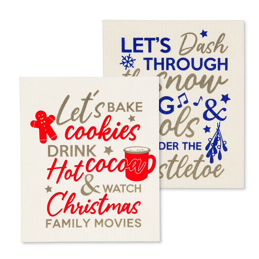 Swedish dishcloths set of 2 - Holiday rules