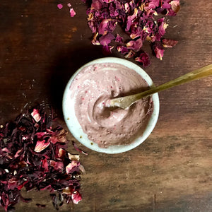 Sage & Thistle Refresh Facial Mask mixed in bowl