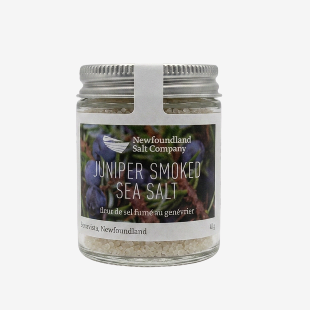 Juniper smoked sea salt Newfoundland Salt Company