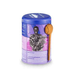 Justea purple tea trio stacked back side