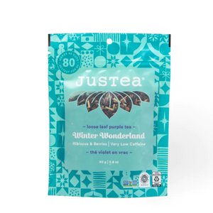 Justea Winter Wonderland loose leaf purple tea