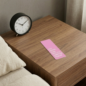 Keep Reading Tired Tomorrow Problem bookmark on nightstand