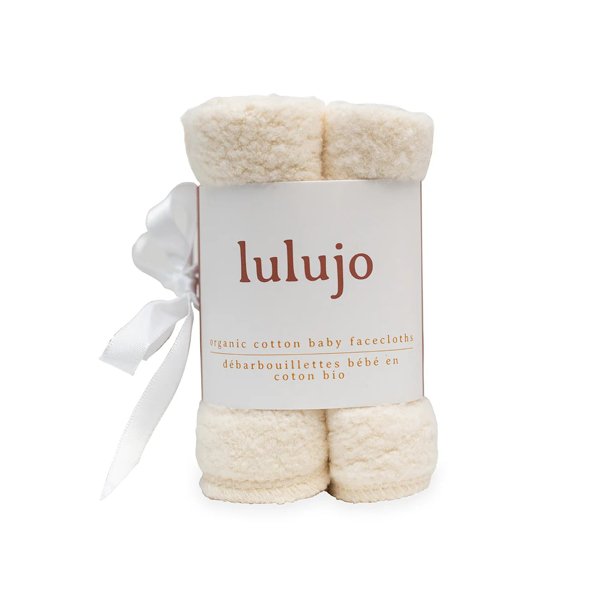 Lulujo organic cotton washcloths