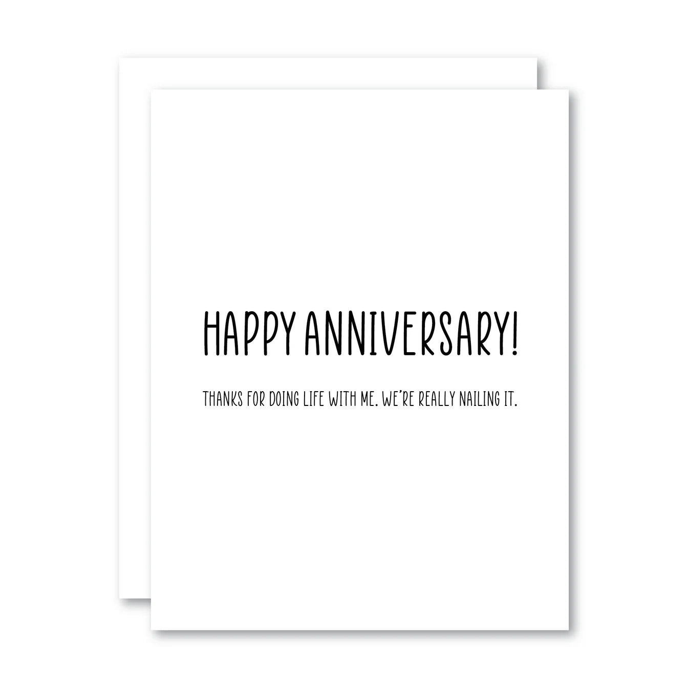 Stevie and Bean Happy Anniversary Card