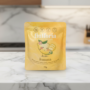 Lemon cotton candy on countertop