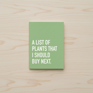 List of Plants Pocket Notebook on table