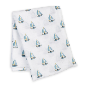 Swaddling Blanket - Sailboats