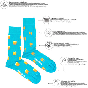 Men's Beer & Barley socks Friday Sock Co  features