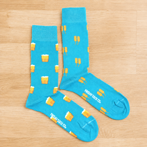 Men's Beer & Barley socks Friday Sock Co  on floor