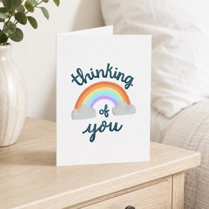 Thinking of You Card Hello Sweetie on nightstand