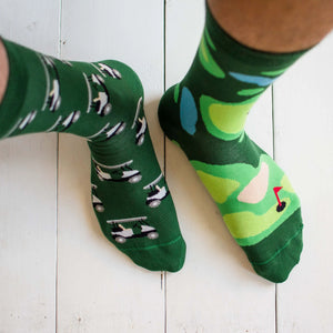 Friday Sock Co Men's Golf Socks on men's feet