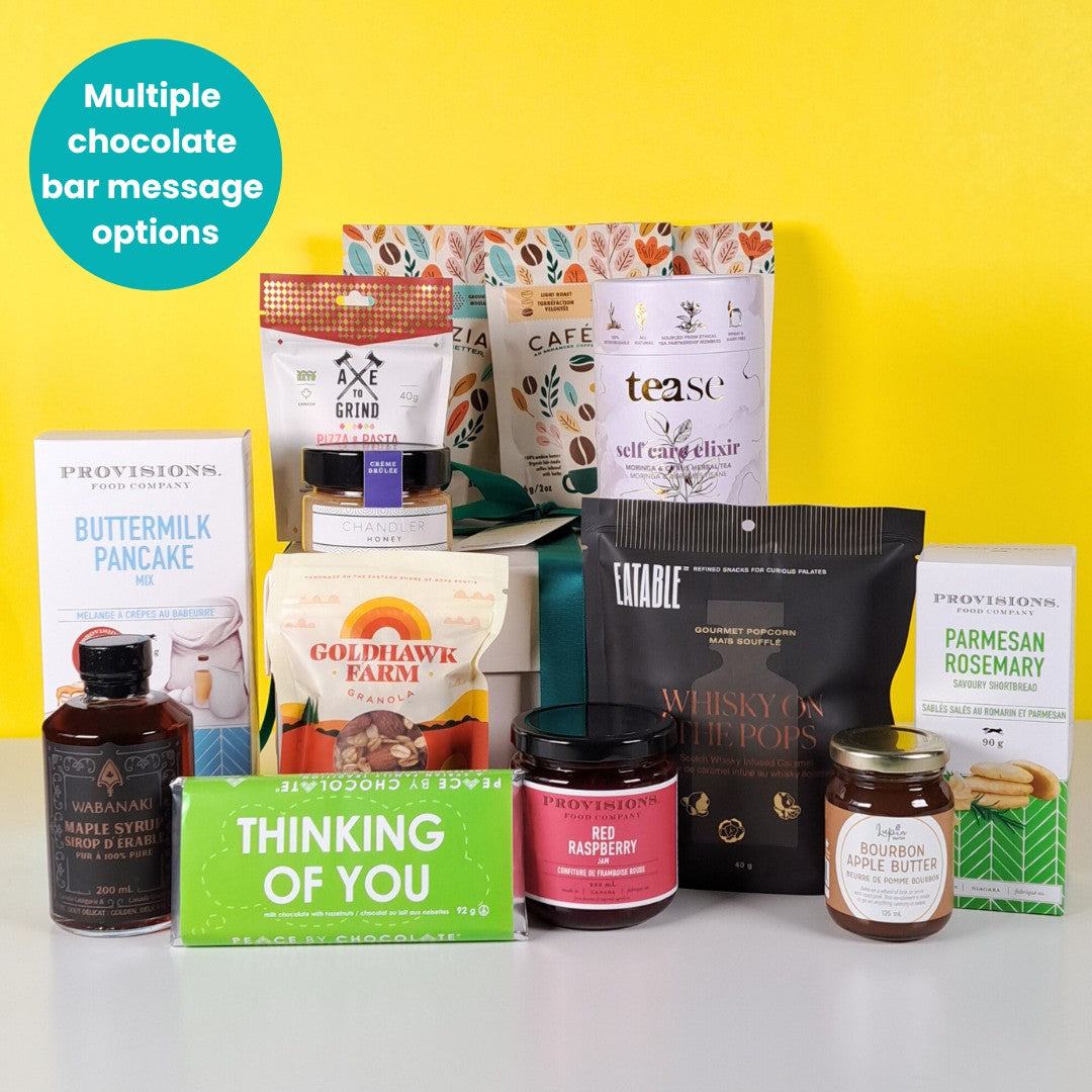 Message in a Beautiful Box - Food Gift Basket