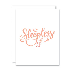 Sleepless AF Card Stevie + Bean