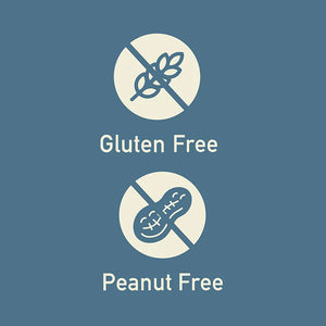 gluten-free and peanut-free labels