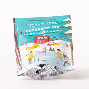 Peace by Chocolate Dark Hot Chocolate bottom of package