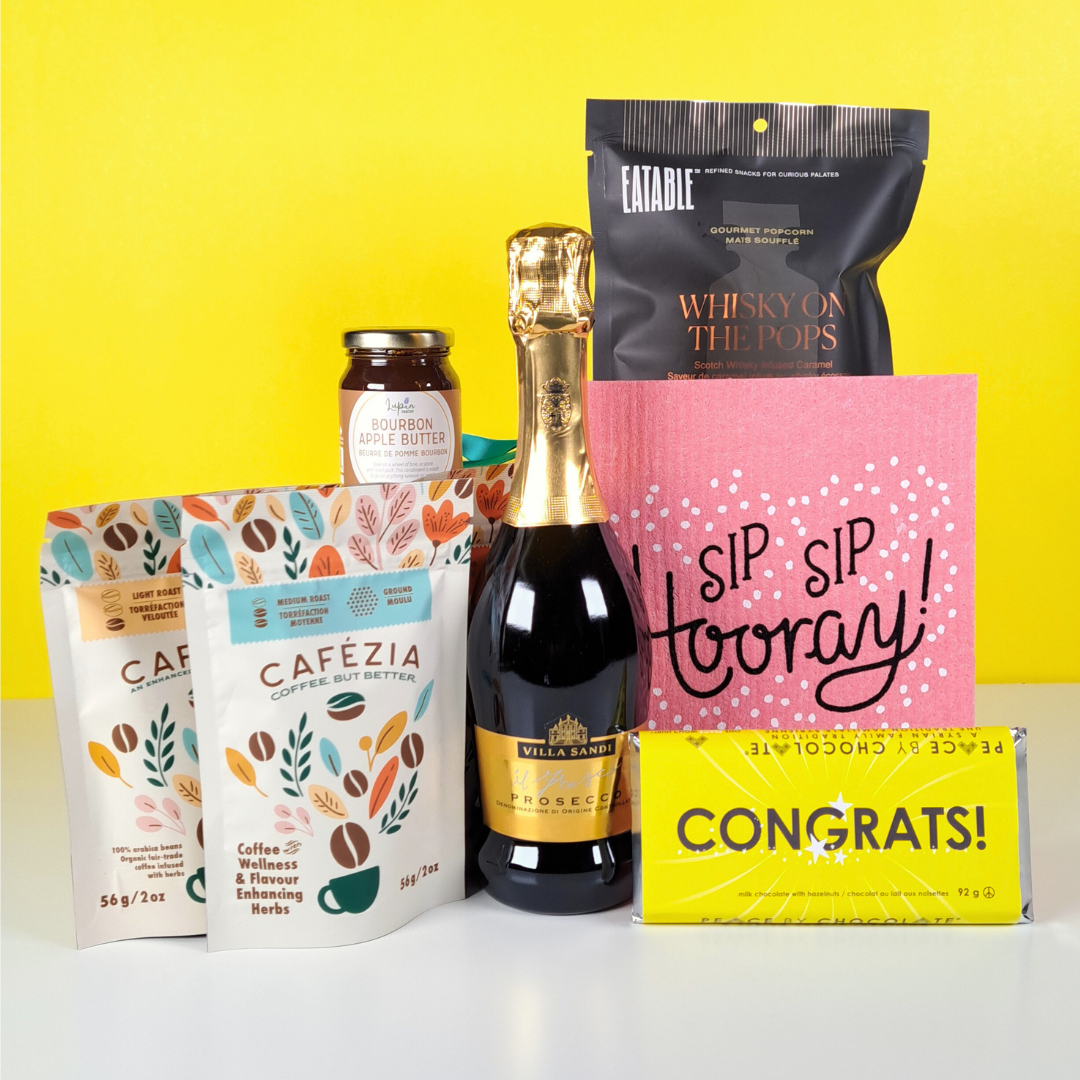 Pop the Bubbly Congratulations Gift Basket Halifax