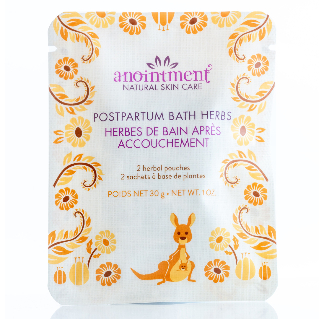 Anointment postpartum bath herbs