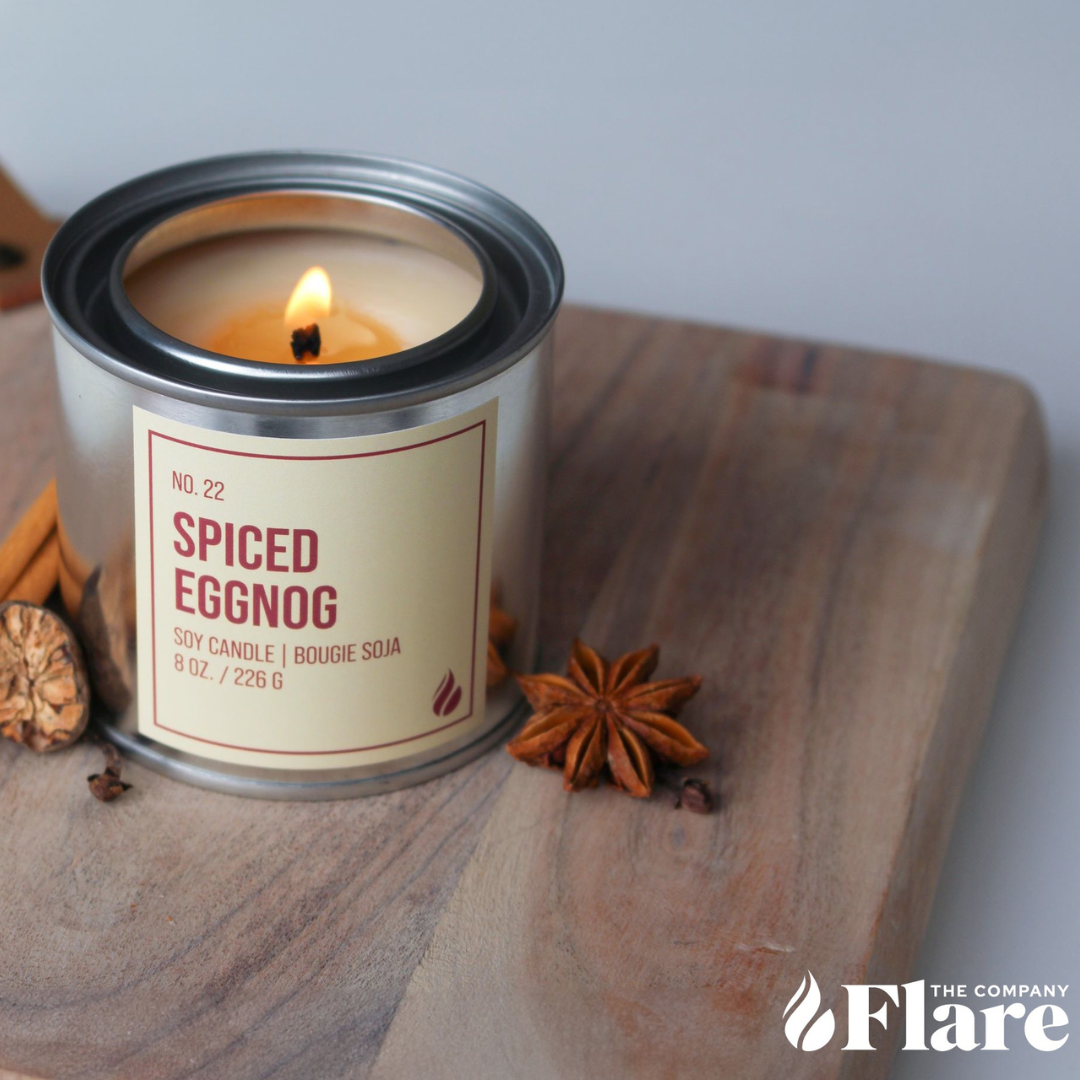 Spiced Eggnog Canadian Soy Christmas Candle