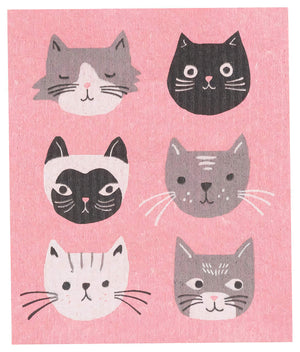Cats Meow Swedish dishcloth