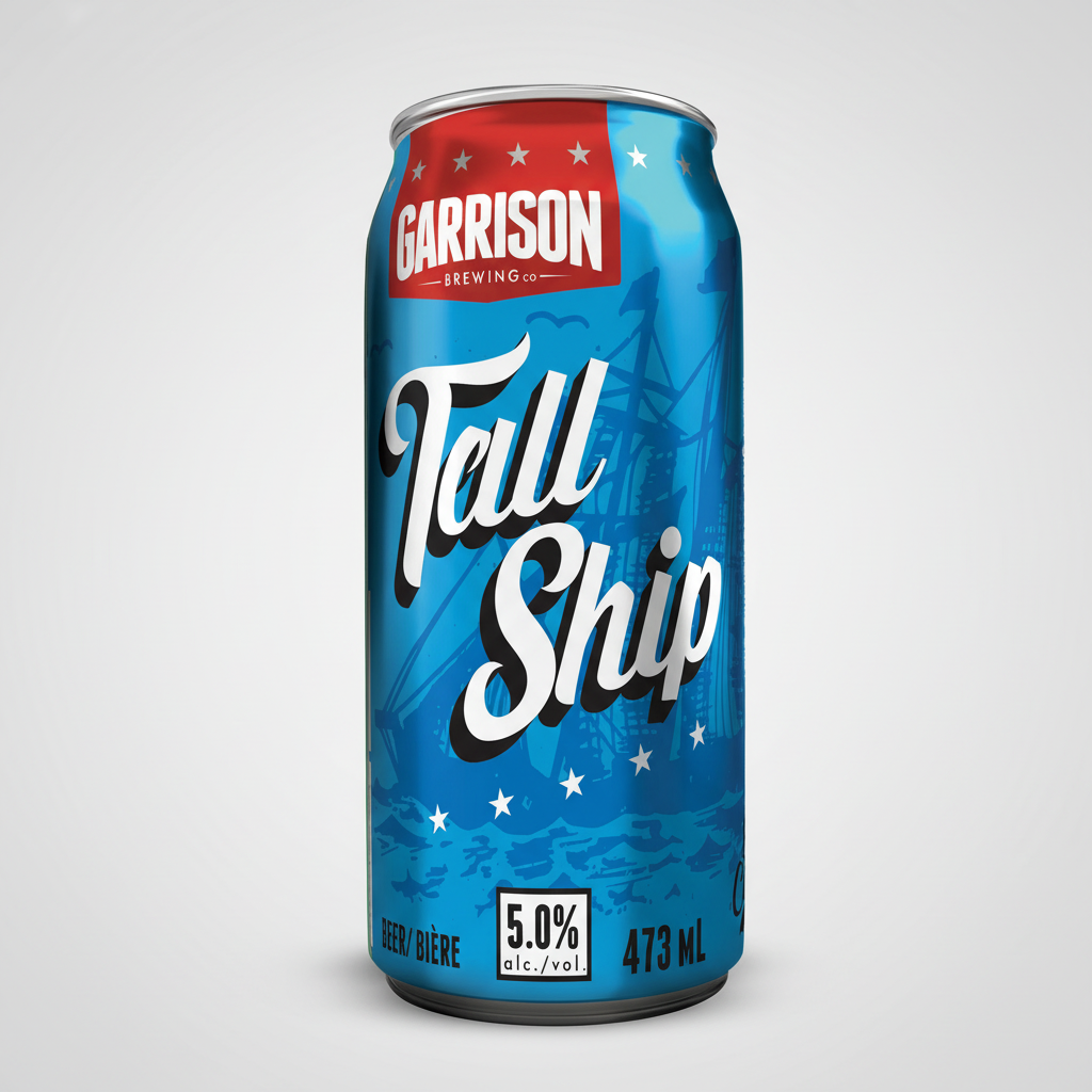 Garrison Tall Ship Beer can