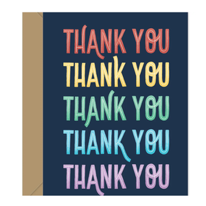 Thank you rainbow card made in Canada