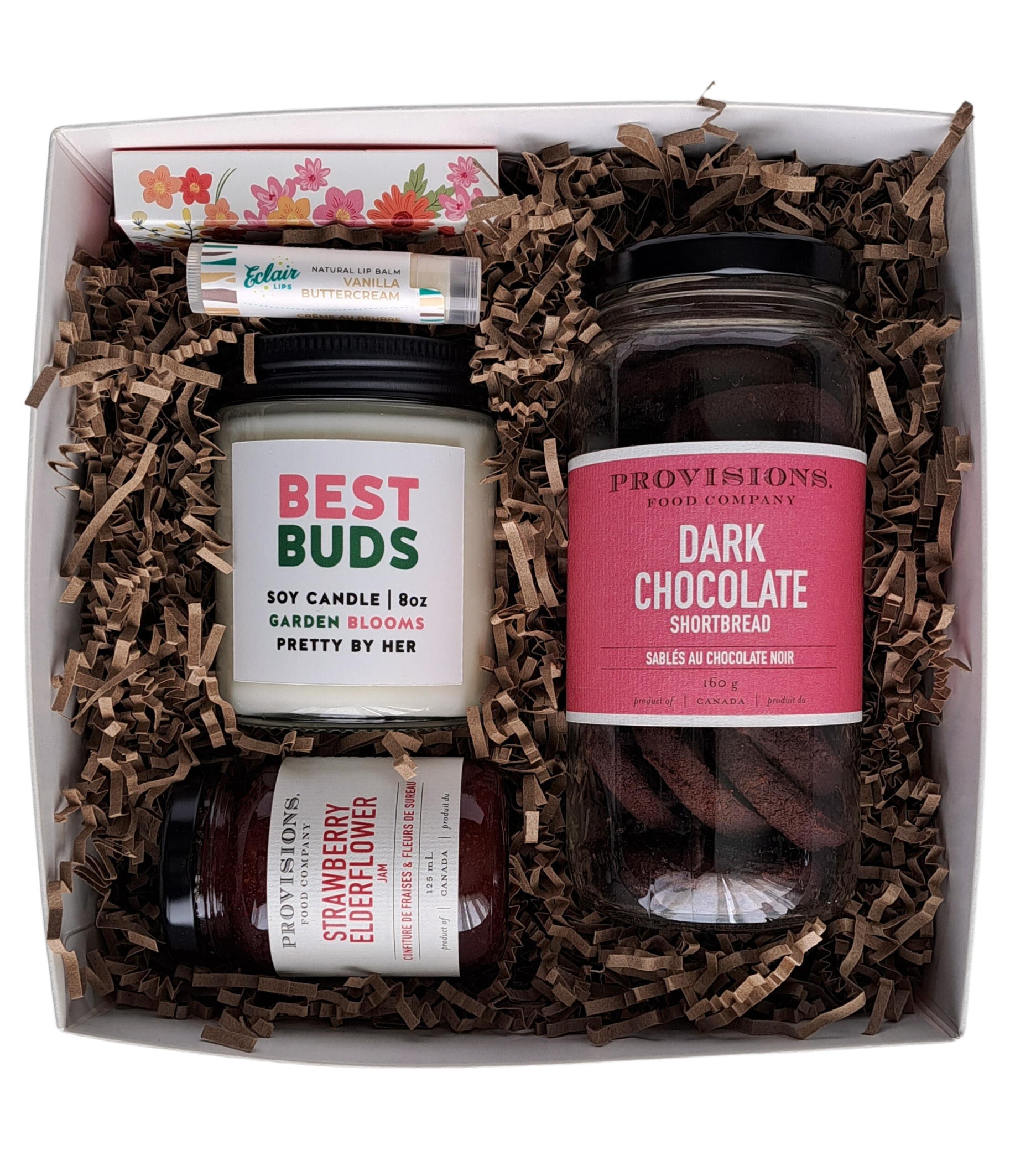 The Bestie Box - Gift Box for best friend with candle, cookies, bath soak, lip balm